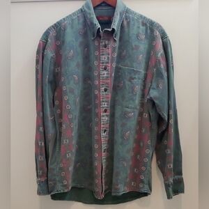 Vintage Paisley Button-down Resilio Sport Size Large